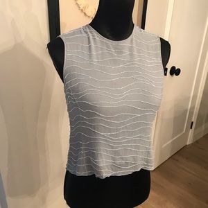 3/$50 Jones New York Grey Beaded Tank